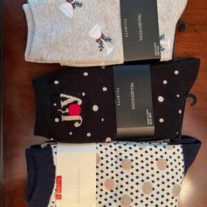 Talbots Holiday Trouser Socks - 3 pairs, New in original package